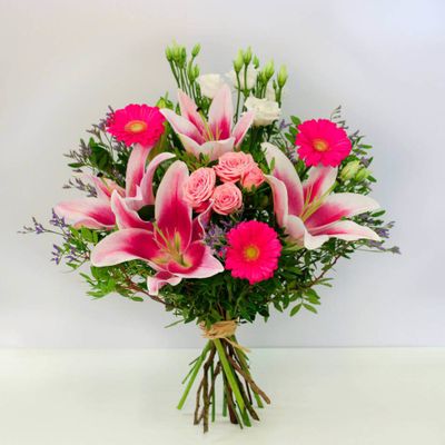 A handcrafted bouquet featuring a delightful combination of Germini, Lily and Roses, these sustainable, ethically sourced flowers are an ideal way to relive fond memories of the past. This bouquet will be handcrafted by an experienced florist, order for same day delivery by hand, or next day delivery via our courier.